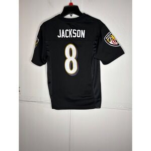 Baltimore‎ Ravens Lamar Jackson Number 8 NFL Jersey Youth Medium Black